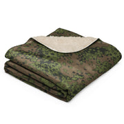 Oak Leaf Eichenlaubmuster Summer CAMO Sherpa Blanket