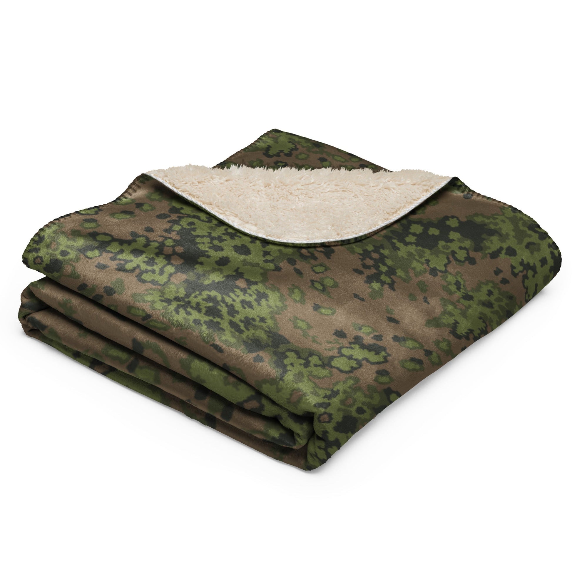 German Oak Leaf Eichenlaubmuster Summer CAMO Sherpa blanket - Blanket