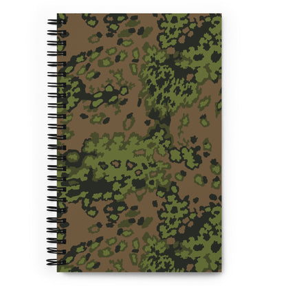 German Oak Leaf Eichenlaubmuster Summer CAMO Spiral Notebook