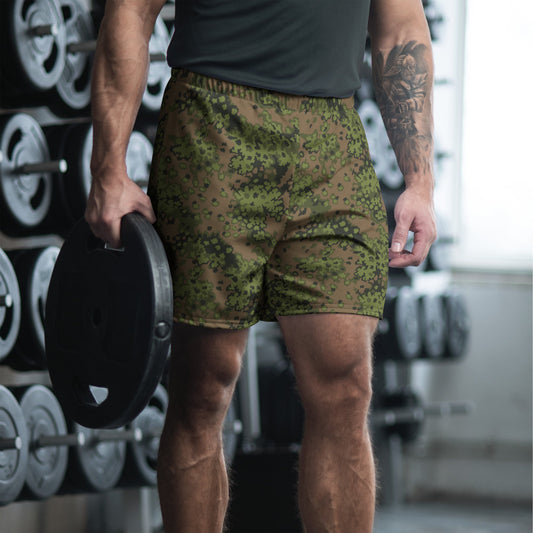 German Oak Leaf Eichenlaubmuster Summer CAMO Unisex Athletic Long Shorts - 2XS