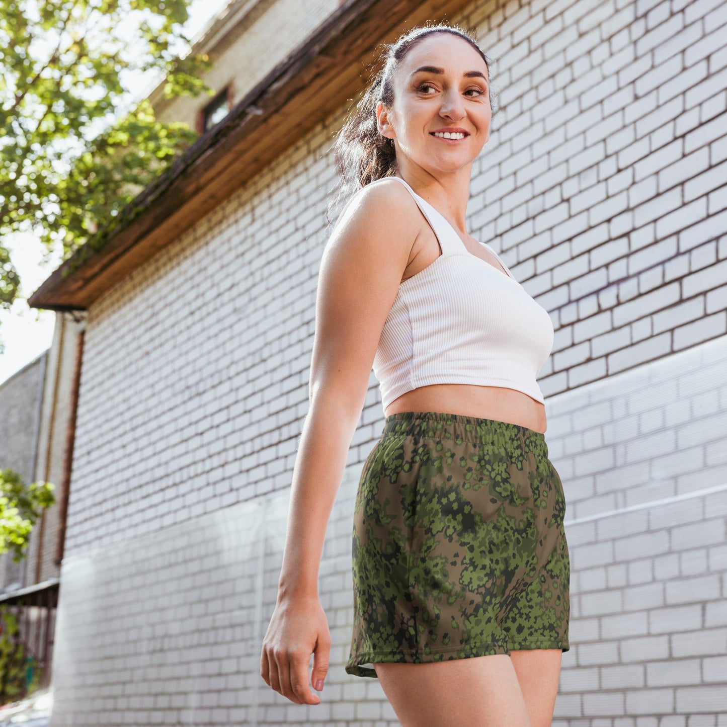 German Oak Leaf Eichenlaubmuster Summer CAMO Unisex Athletic Shorts