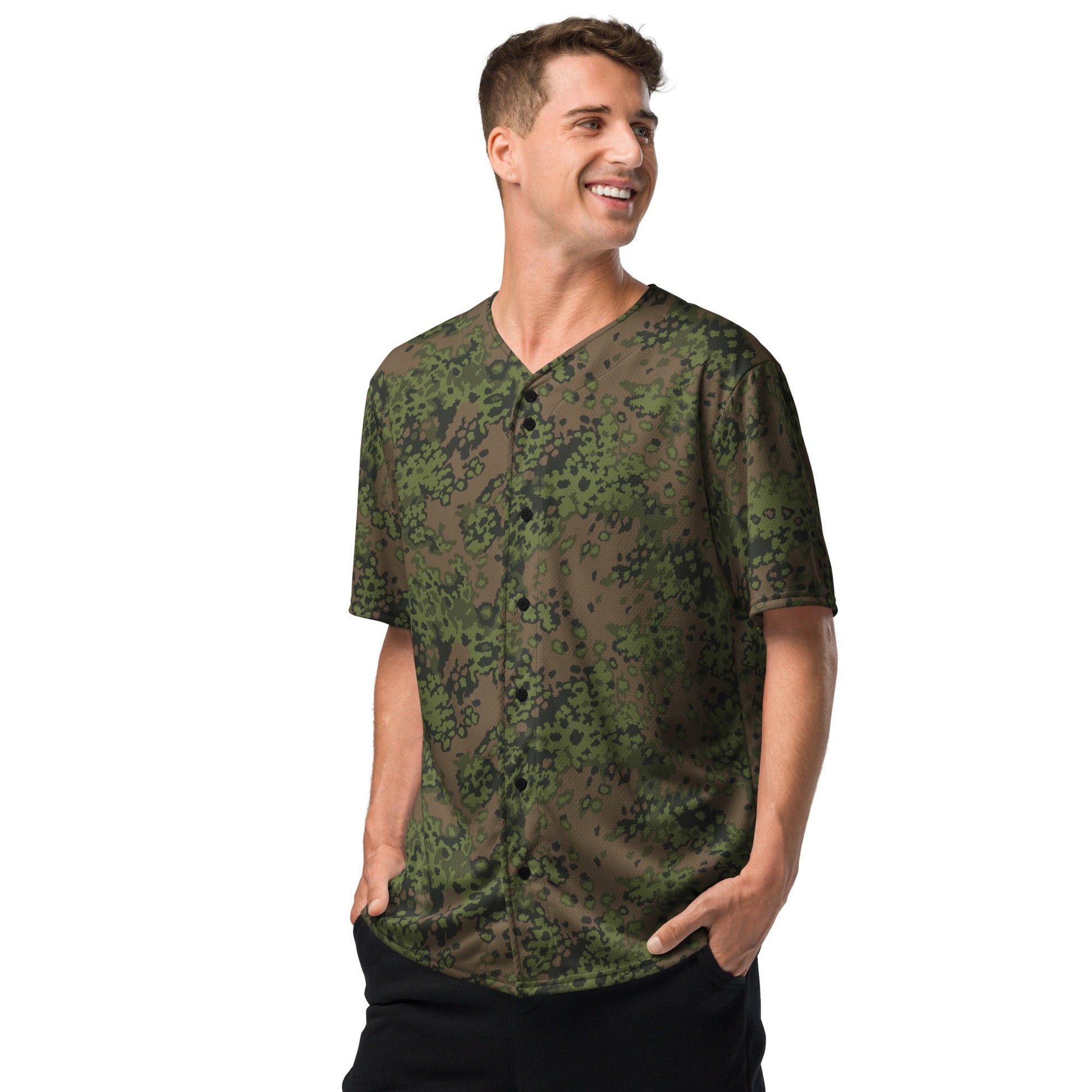 German Oak Leaf Eichenlaubmuster Summer CAMO Unisex Baseball Jersey