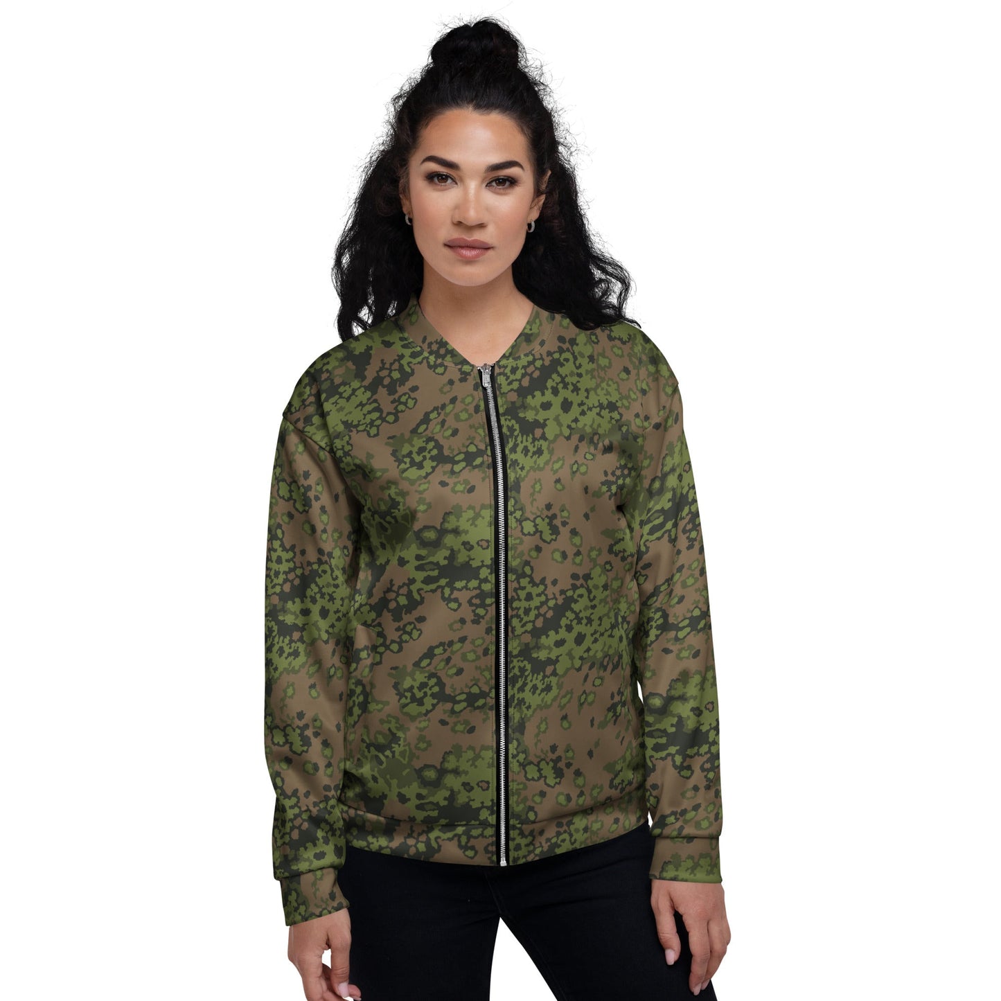 German Oak Leaf Eichenlaubmuster Summer CAMO Unisex Bomber Jacket