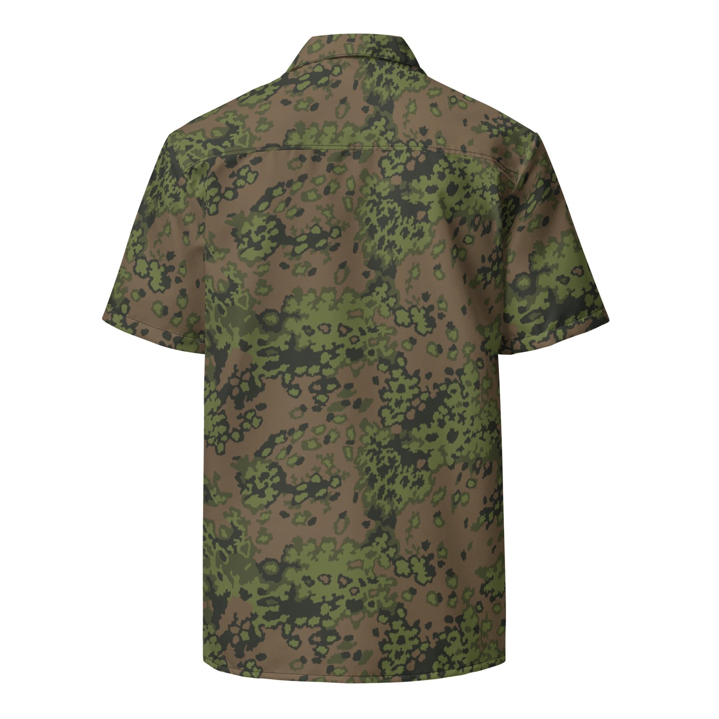 German Oak Leaf Eichenlaubmuster Summer CAMO Unisex Short-Sleeve Button Shirt