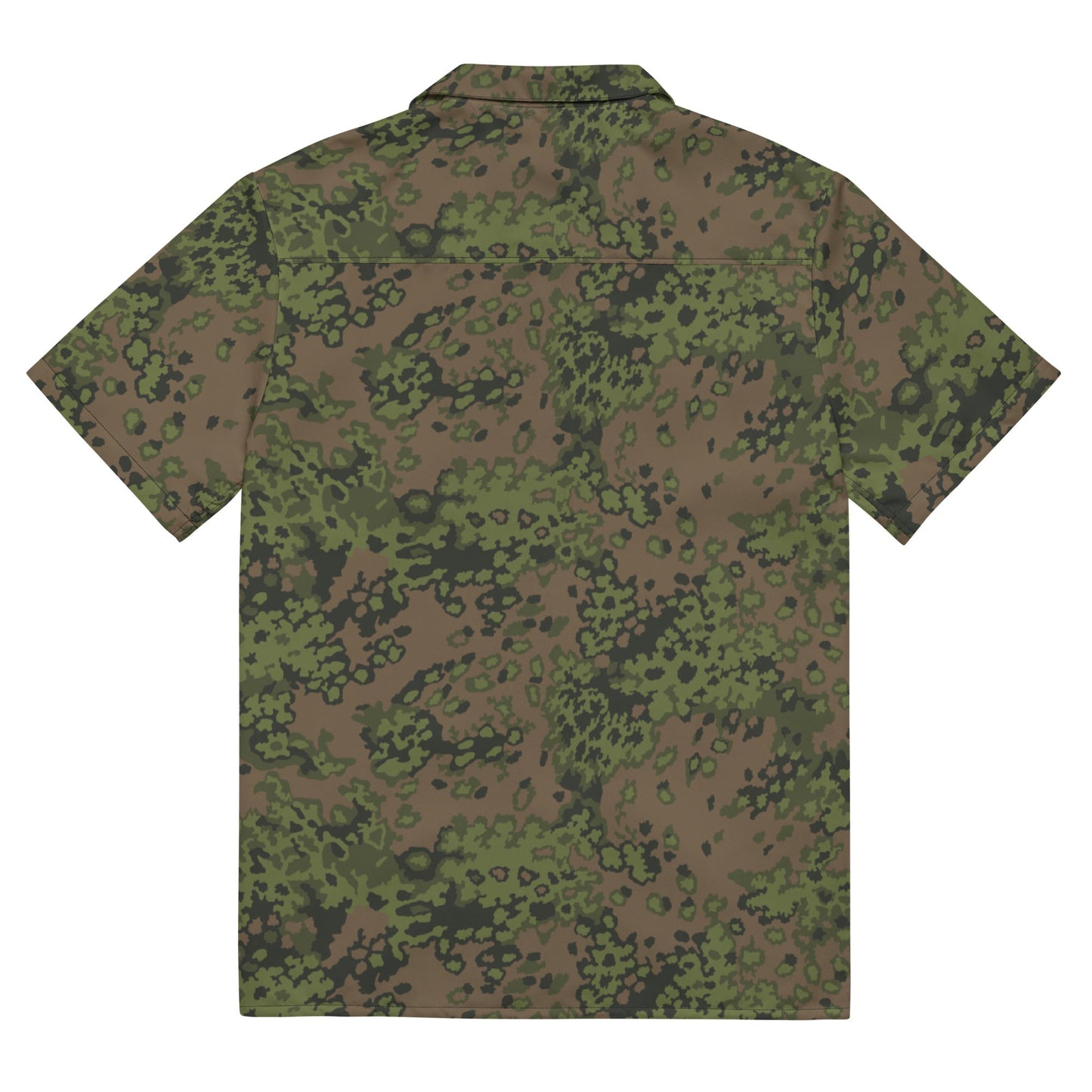 German Oak Leaf Eichenlaubmuster Summer CAMO Unisex Short-Sleeve Button Shirt