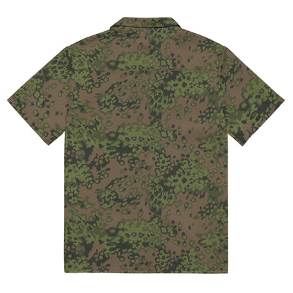 German Oak Leaf Eichenlaubmuster Summer CAMO Unisex Short-Sleeve Button Shirt