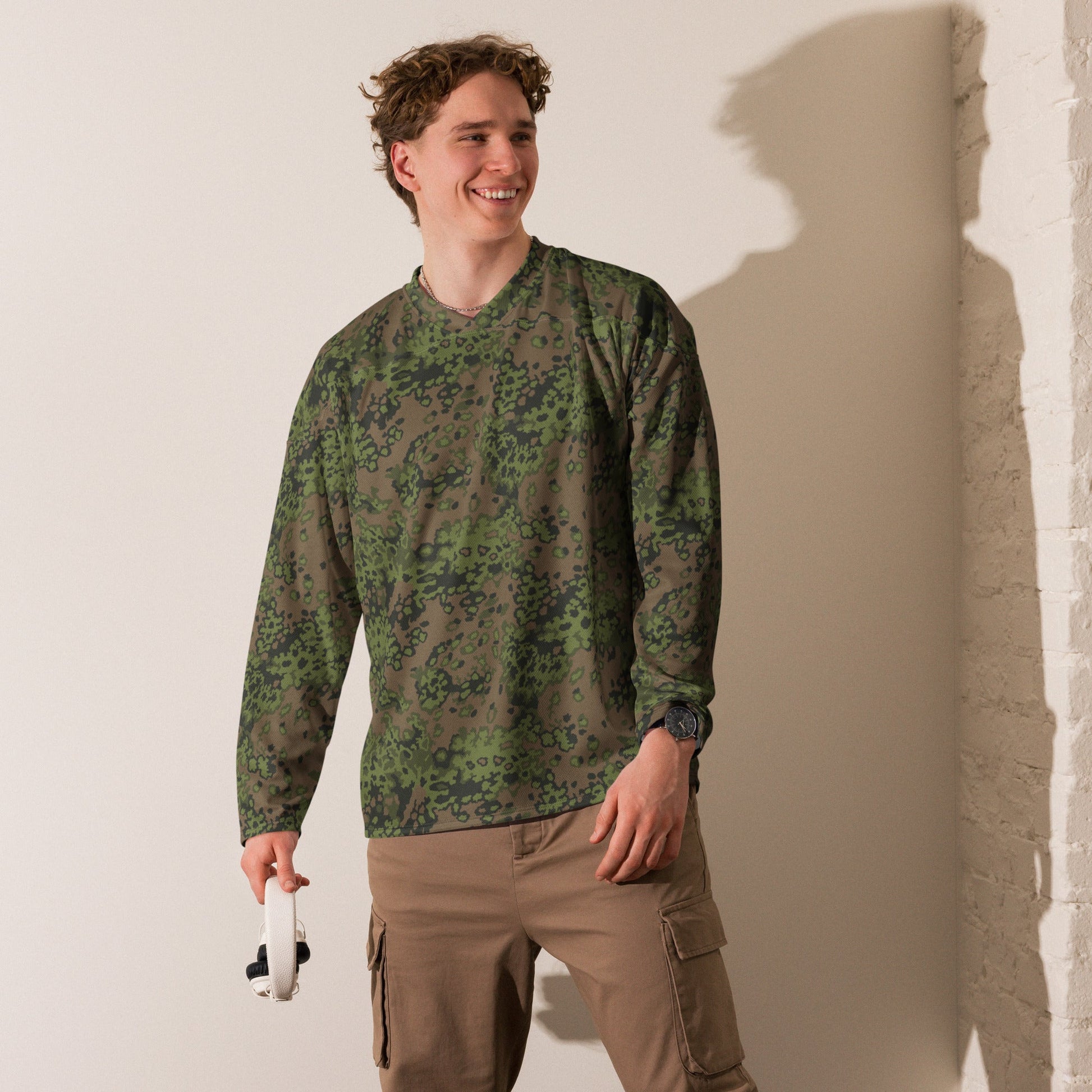 German Oak Leaf Eichenlaubmuster Summer CAMO Unisex Hockey Fan Jersey