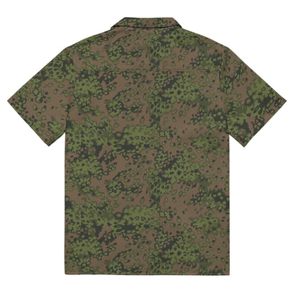 German Oak Leaf Eichenlaubmuster Summer CAMO Unisex Short-Sleeve Button Shirt