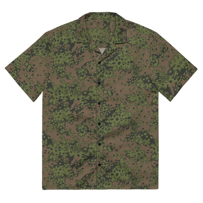German Oak Leaf Eichenlaubmuster Summer CAMO Unisex Short-Sleeve Button Shirt
