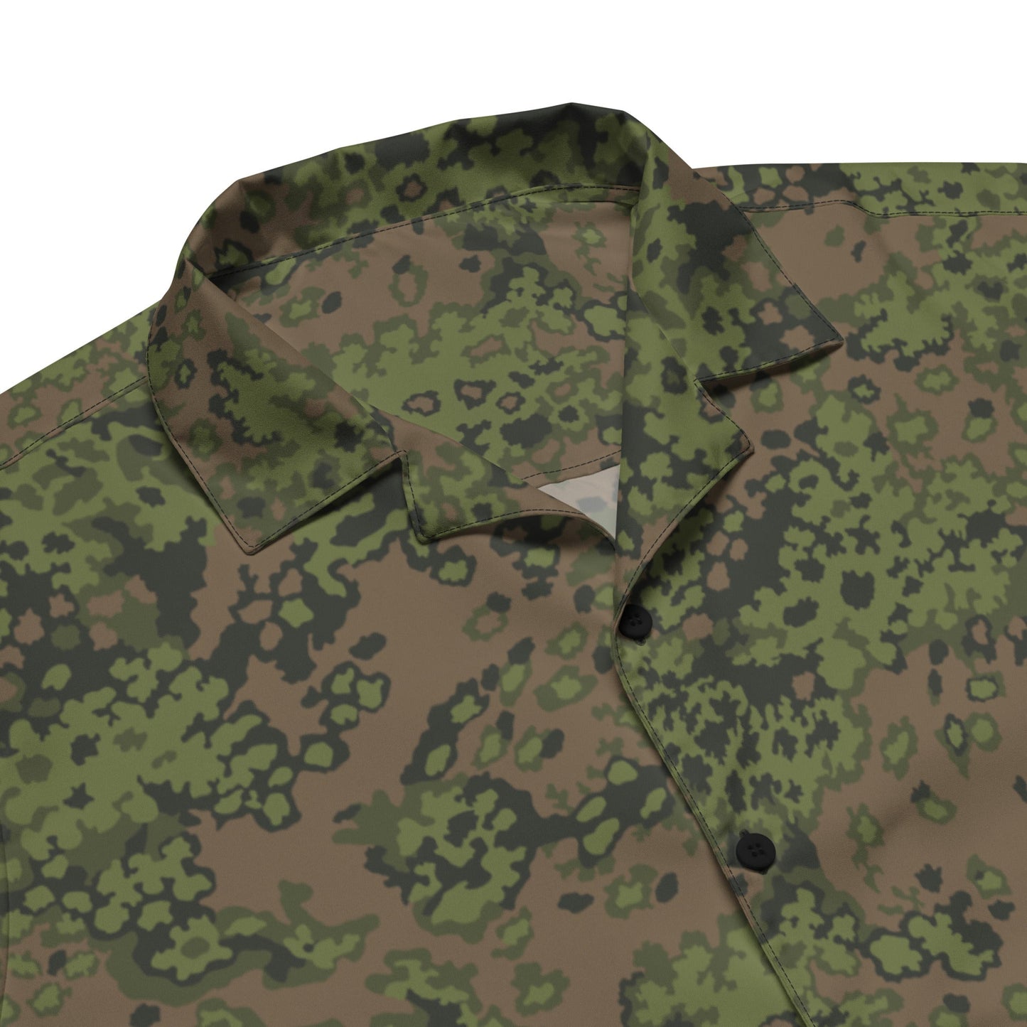 German Oak Leaf Eichenlaubmuster Summer CAMO Unisex Short-Sleeve Button Shirt