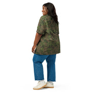 Oak Leaf Eichenlaubmuster Summer CAMO Unisex Short-Sleeve Button Shirt - Button-Up