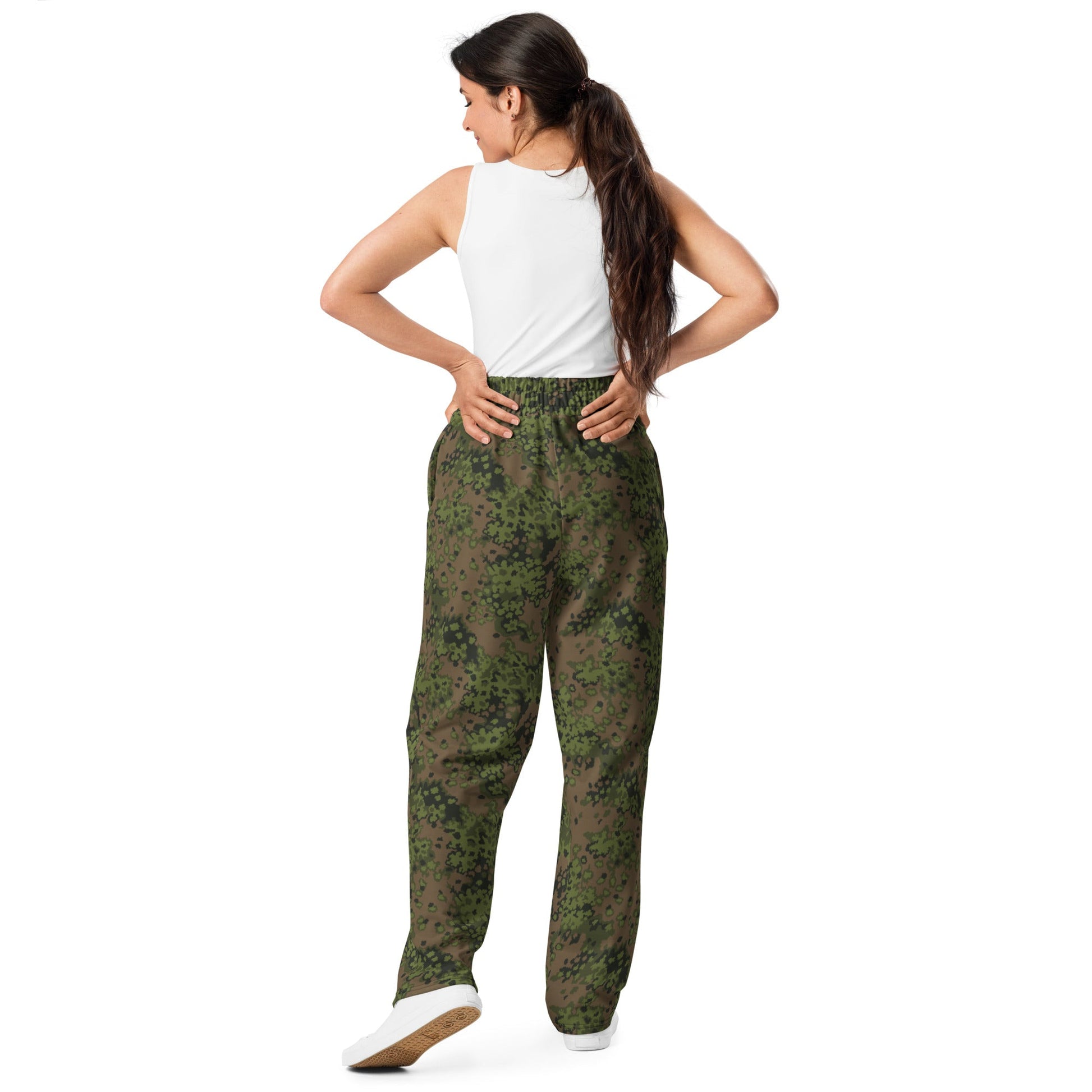 German Oak Leaf Eichenlaubmuster Summer CAMO Unisex Wide-Leg Joggers