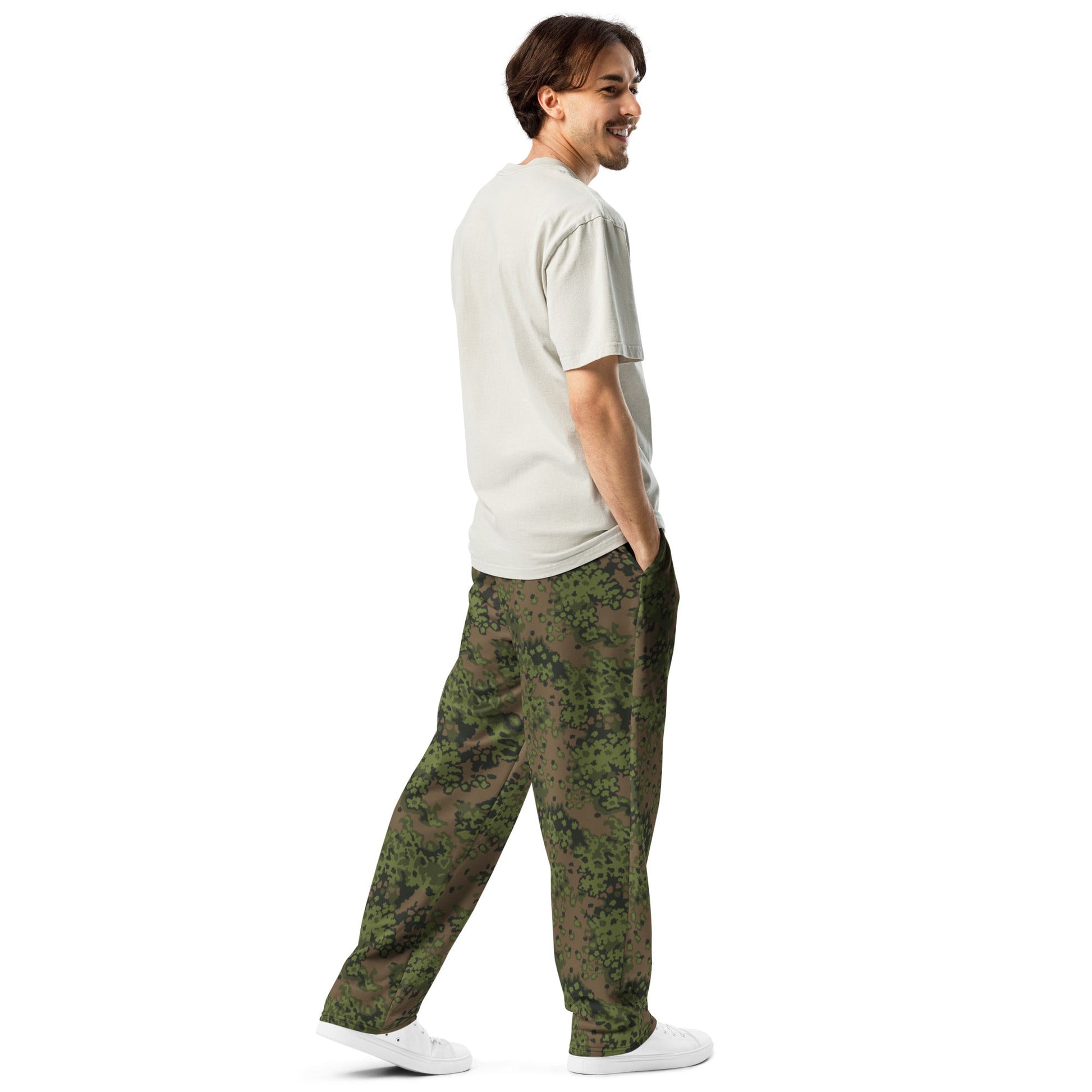 German Oak Leaf Eichenlaubmuster Summer CAMO Unisex Wide-Leg Joggers