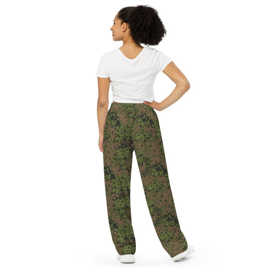 German Oak Leaf Eichenlaubmuster Summer CAMO unisex wide-leg pants - Wide-leg Pants