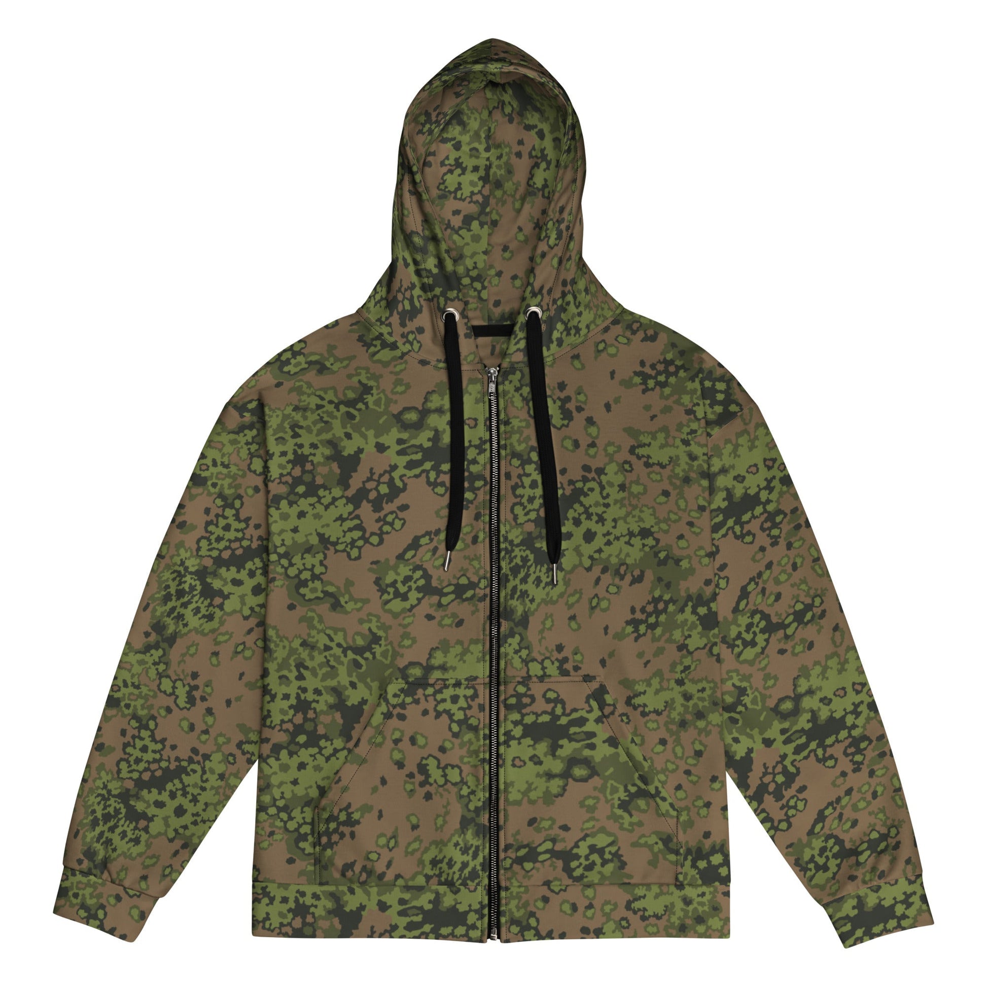 German Oak Leaf Eichenlaubmuster Summer CAMO Unisex Zip Hoodie - 2XS