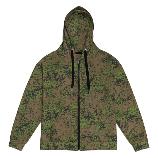 German Oak Leaf Eichenlaubmuster Summer CAMO Unisex Zip Hoodie - 2XS