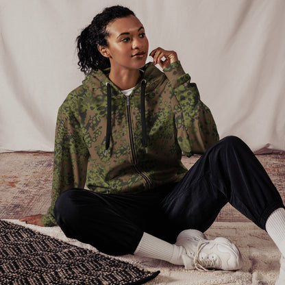 German Oak Leaf Eichenlaubmuster Summer CAMO Unisex zip hoodie - Zip Hoodies