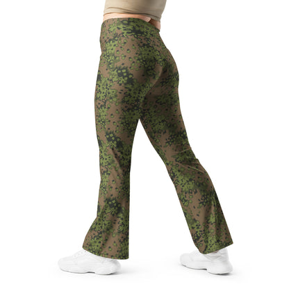German Oak Leaf Eichenlaubmuster Summer CAMO Womens Flare Leggings - 2XS