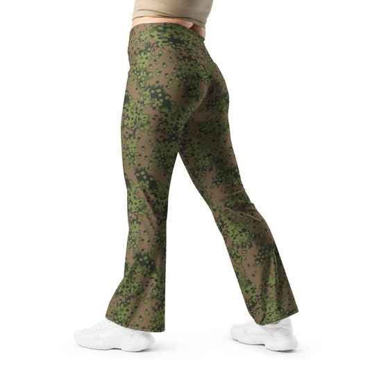 German Oak Leaf Eichenlaubmuster Summer CAMO Womens Flare Leggings - 2XS