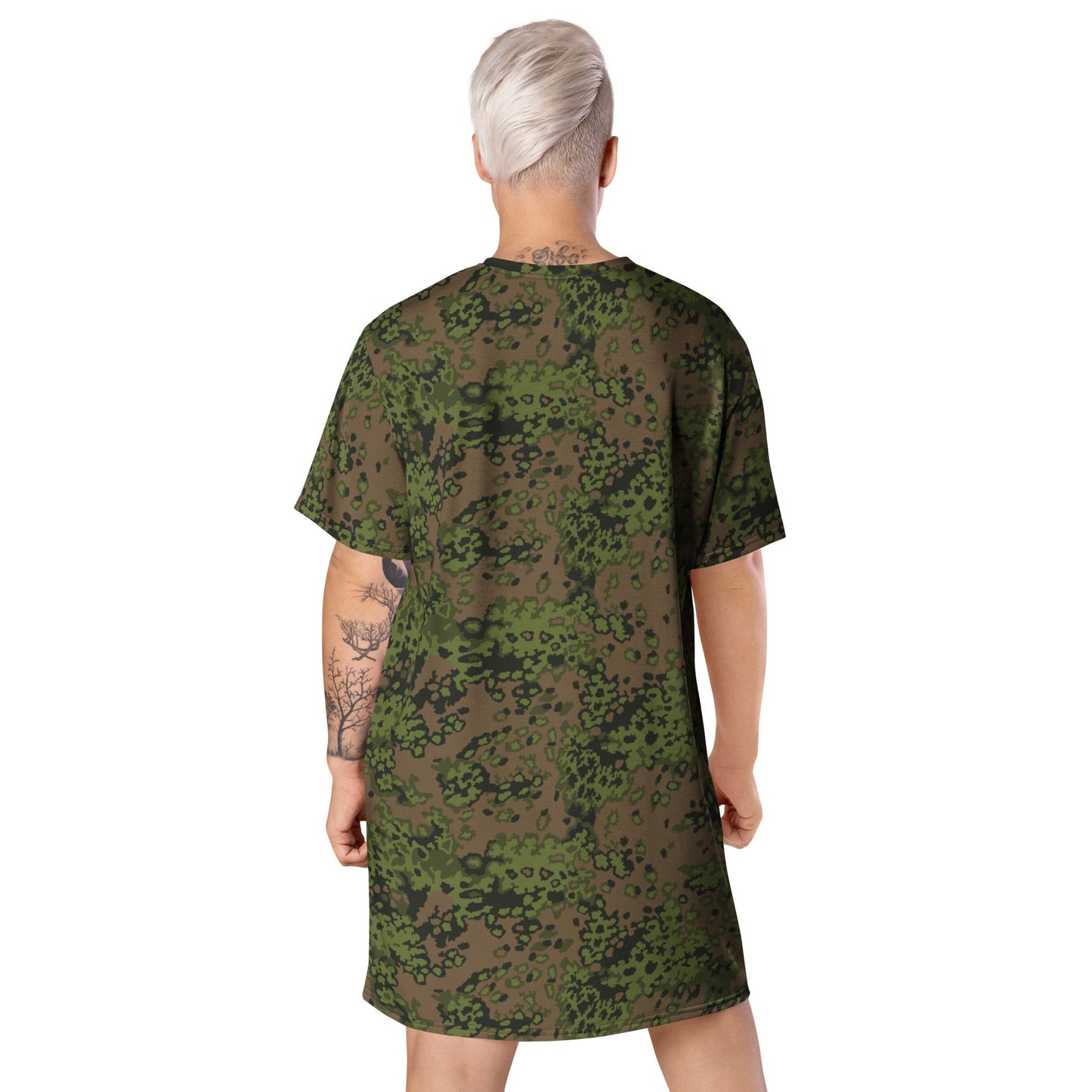 German Oak Leaf Eichenlaubmuster Summer CAMO Womens T-Shirt Dress