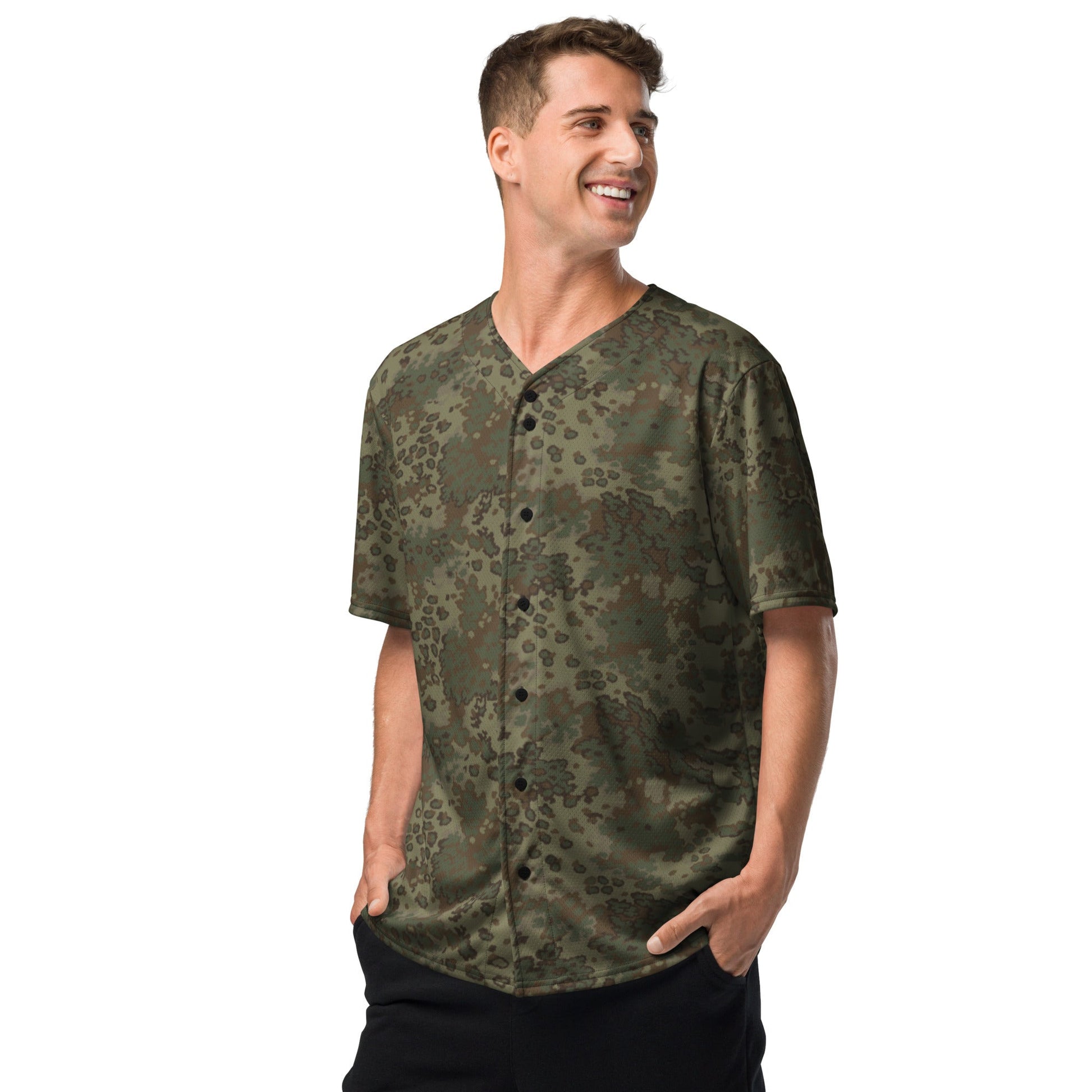 German Oak Leaf Multi-terrain CAMO baseball jersey - Baseball Jerseys