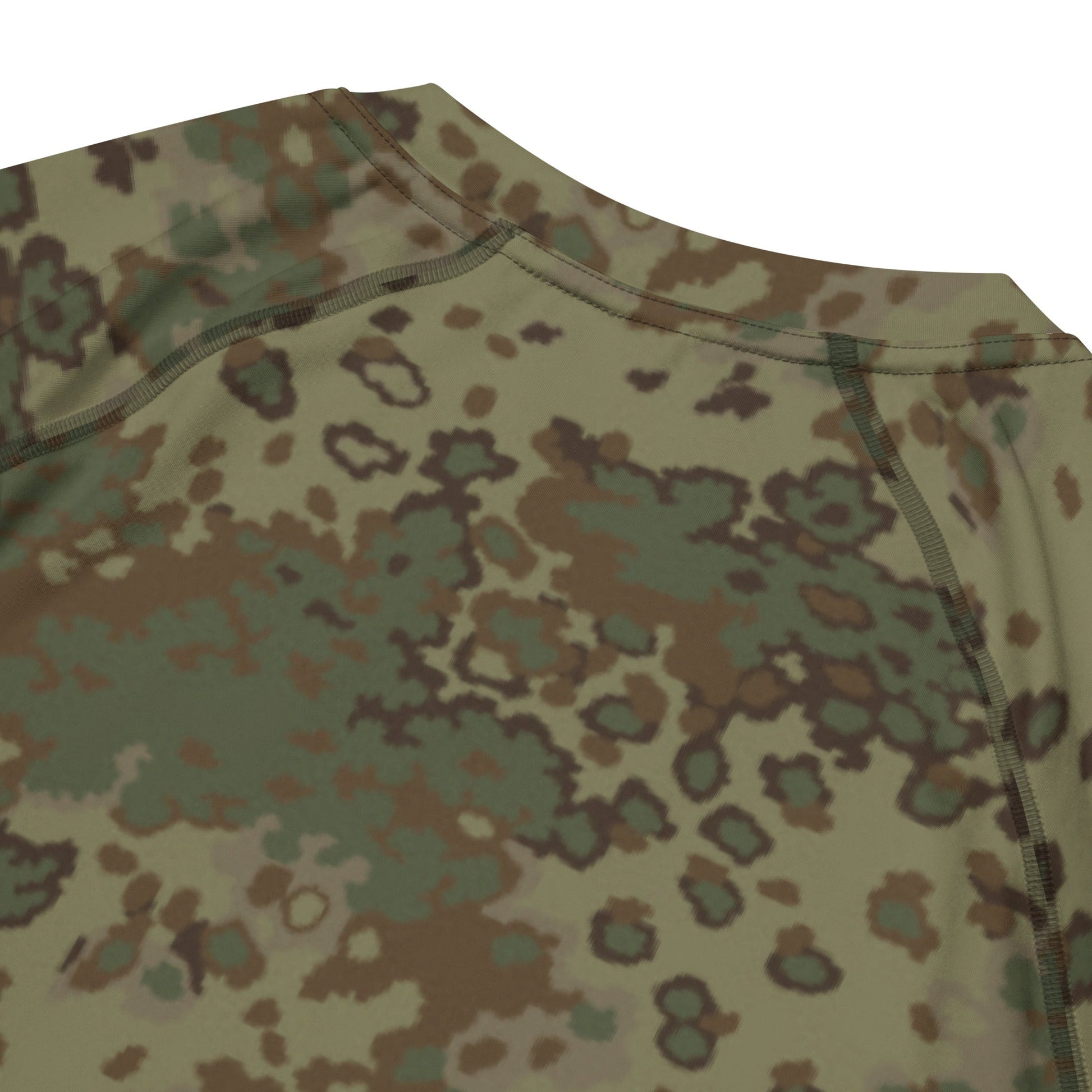 German Oak Leaf Multi-terrain CAMO Mens Short-Sleeve Rash Guard - Short-sleeve Guards