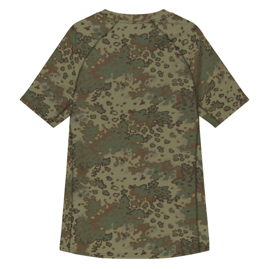 German Oak Leaf Multi-terrain CAMO Mens Short-Sleeve Rash Guard - Short-sleeve Guards