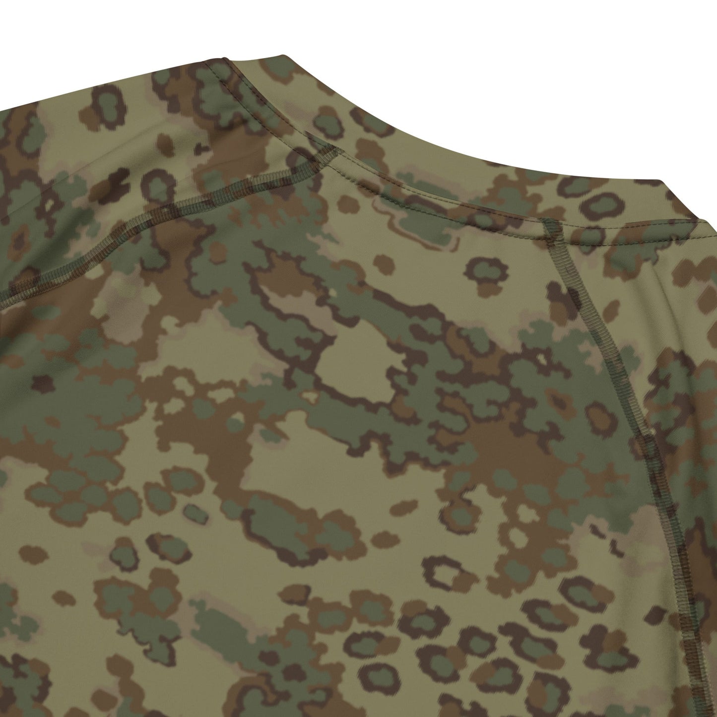 German Oak Leaf Multi-terrain CAMO Mens Short-Sleeve Rash Guard