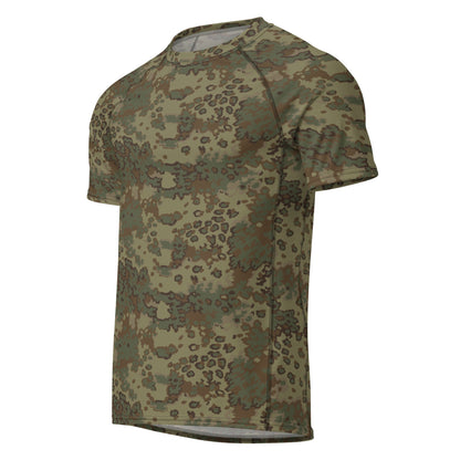 German Oak Leaf Multi-terrain CAMO Mens Short-Sleeve Rash Guard