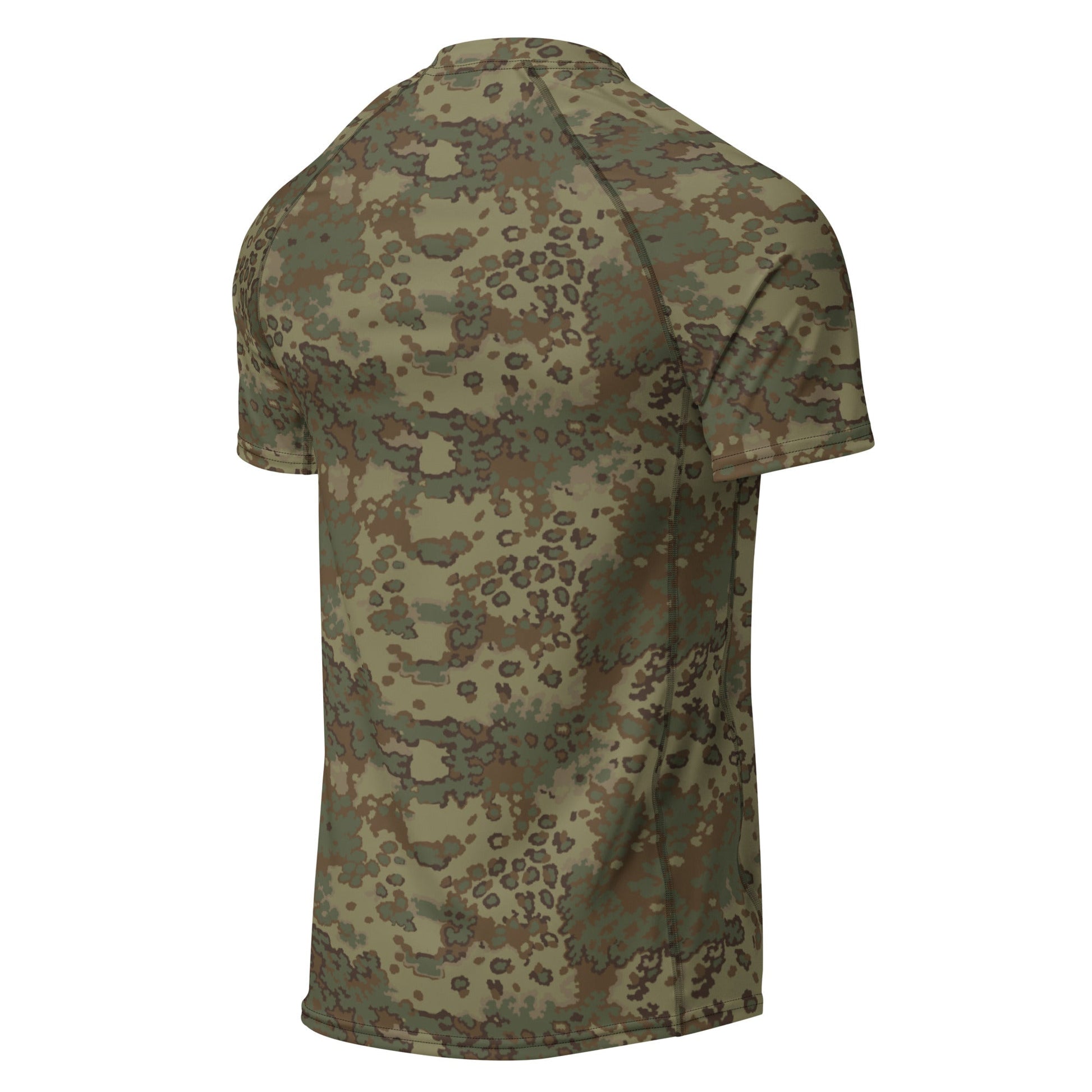 German Oak Leaf Multi-terrain CAMO Mens Short-Sleeve Rash Guard