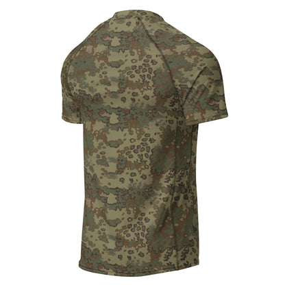 German Oak Leaf Multi-terrain CAMO Mens Short-Sleeve Rash Guard