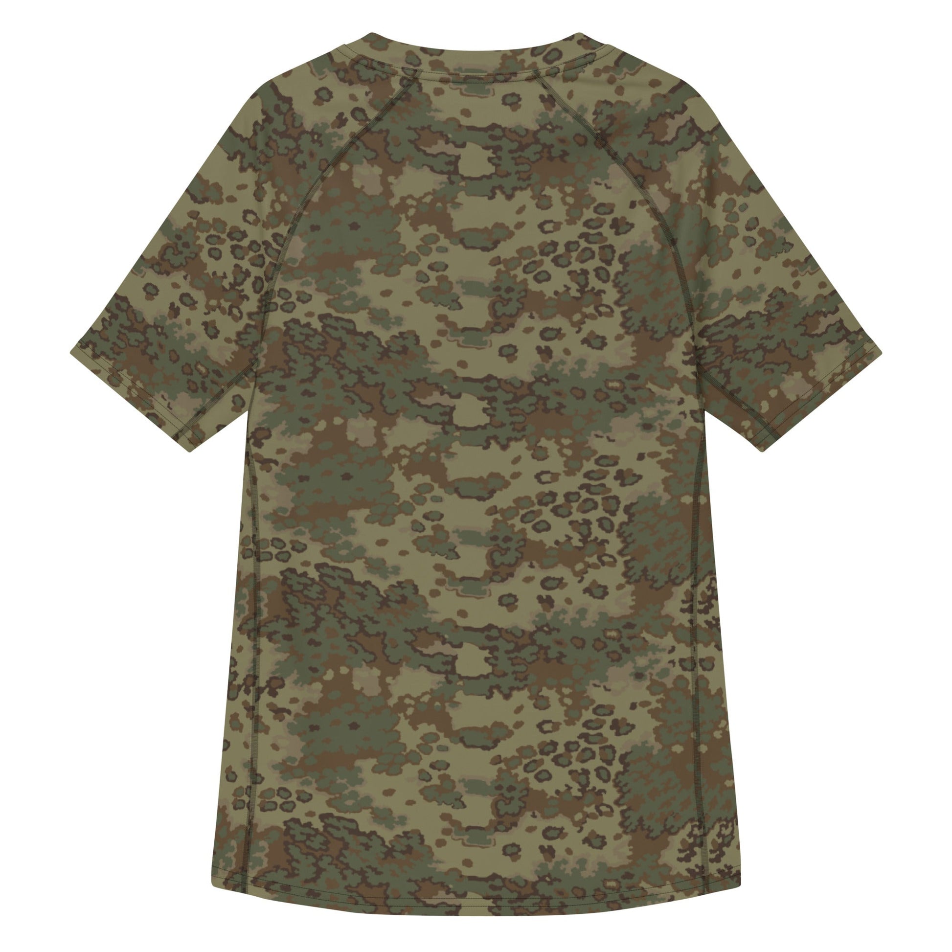 German Oak Leaf Multi-terrain CAMO Mens Short-Sleeve Rash Guard