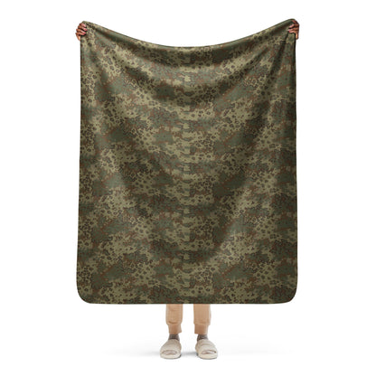 German Oak Leaf Multi-terrain CAMO Sherpa Blanket - 50″×60″