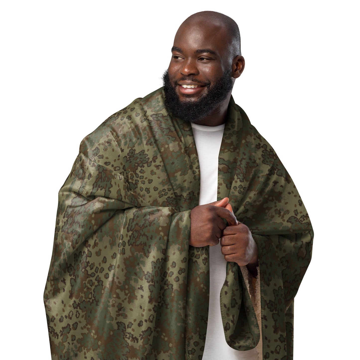 German Oak Leaf Multi-terrain CAMO Sherpa Blanket