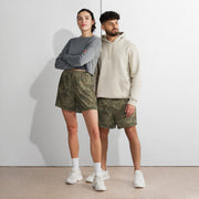 Oak Leaf Multi-Terrain CAMO Unisex Athletic Long Shorts