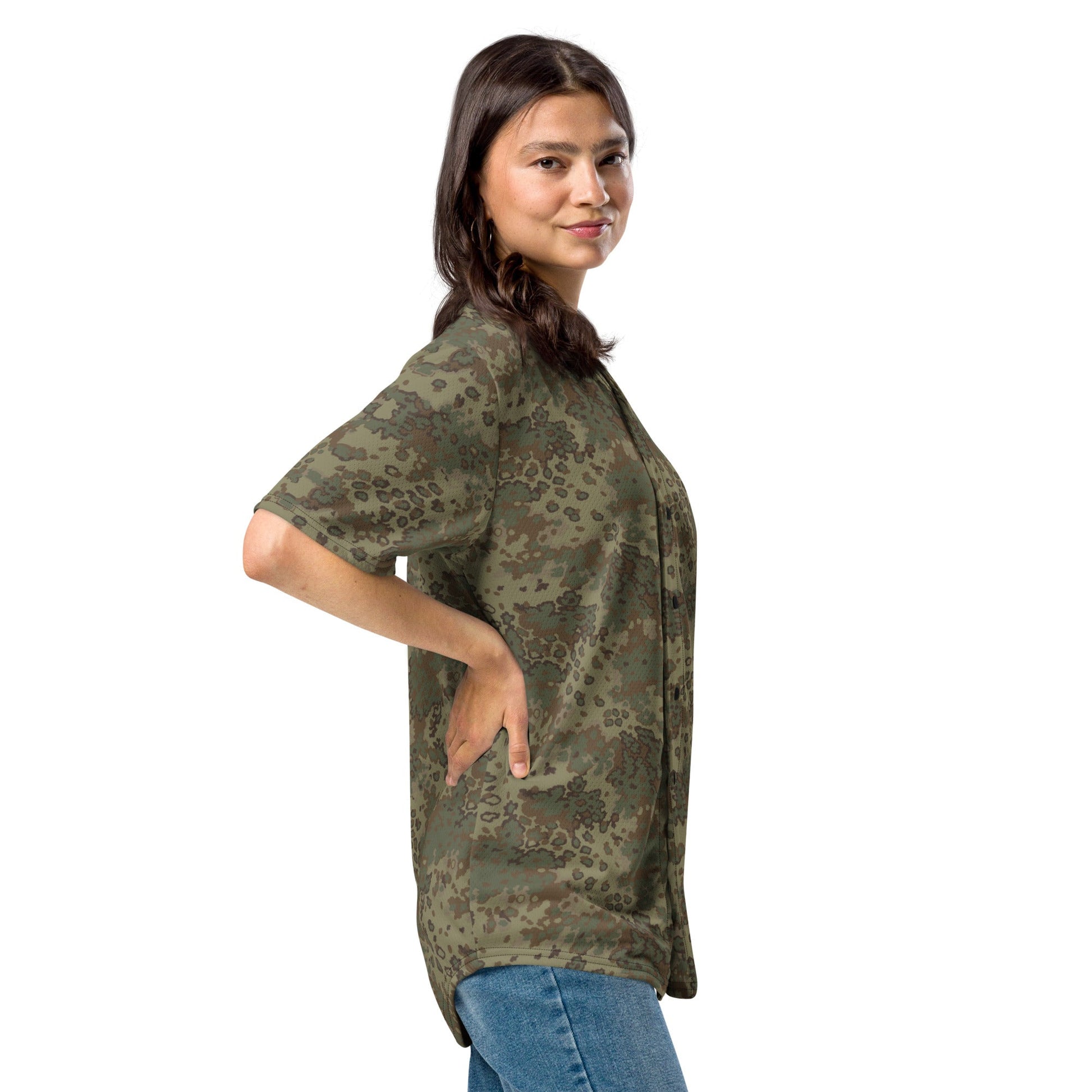 German Oak Leaf Multi-terrain CAMO Unisex Baseball Jersey
