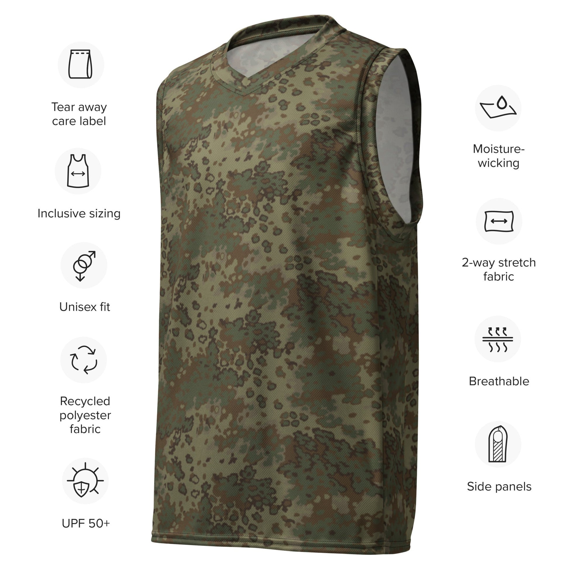 German Oak Leaf Multi-terrain CAMO unisex basketball jersey - Basketball Jerseys