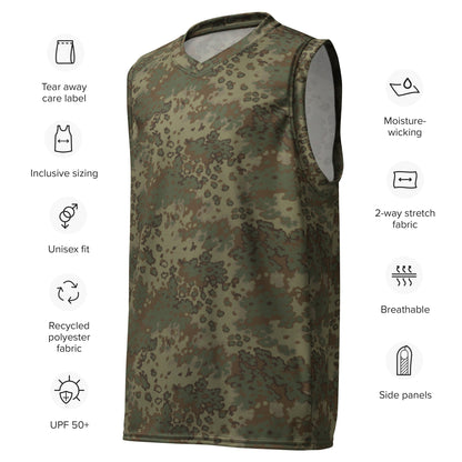 German Oak Leaf Multi-terrain CAMO unisex basketball jersey - Basketball Jerseys