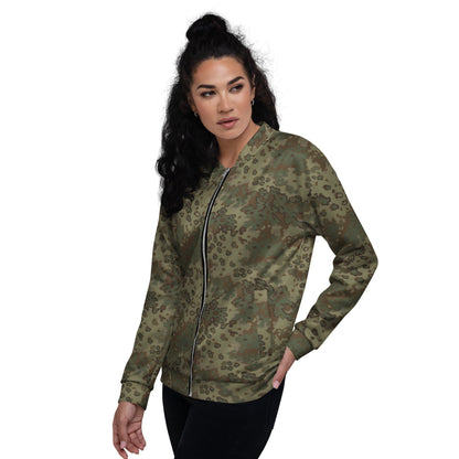 German Oak Leaf Multi-terrain CAMO Unisex Bomber Jacket - Jackets