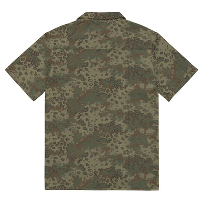 German Oak Leaf Multi-terrain CAMO Unisex button shirt - Button Shirts