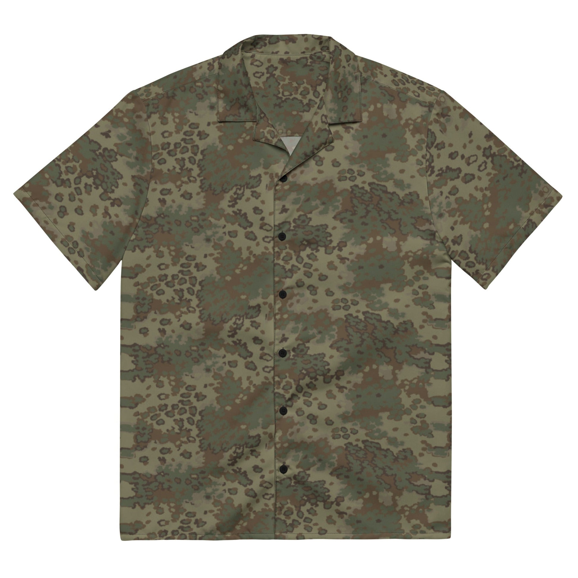 German Oak Leaf Multi-terrain CAMO Unisex button shirt - 2XS - Button Shirts
