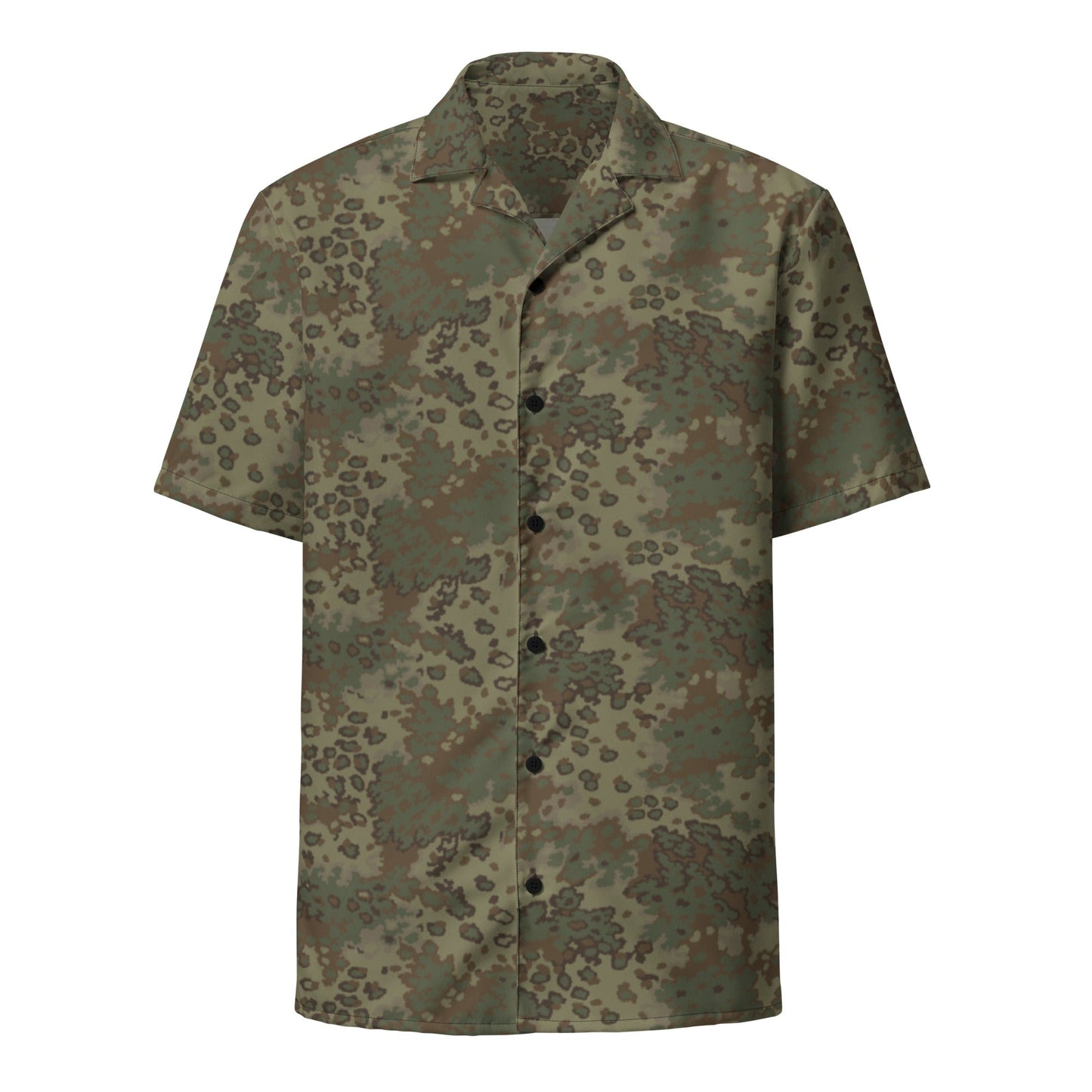 German Oak Leaf Multi-terrain CAMO Unisex button shirt - Button Shirts