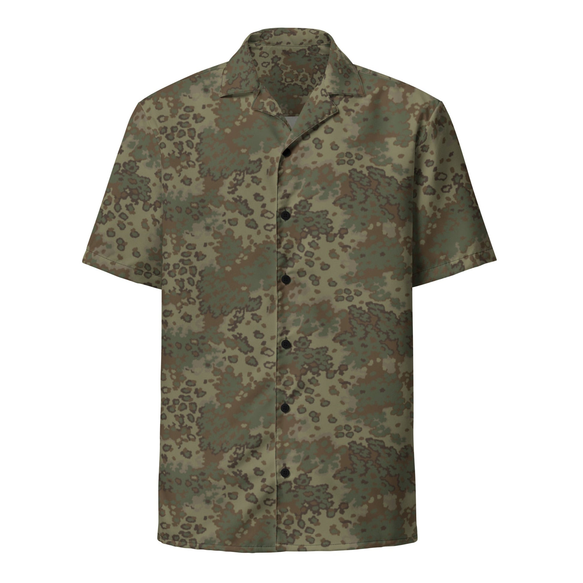 German Oak Leaf Multi-terrain CAMO Unisex button shirt - Button Shirts