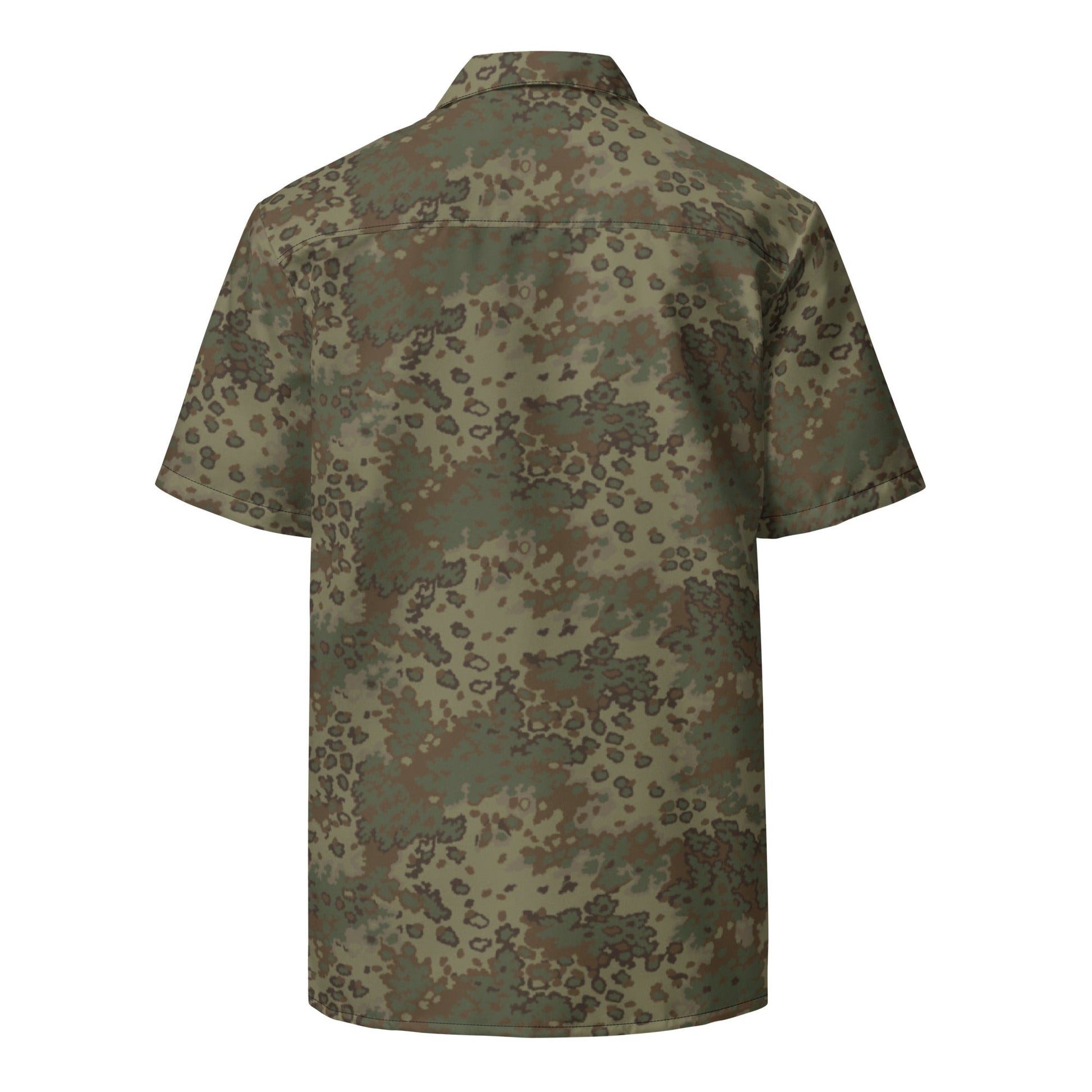 German Oak Leaf Multi-terrain CAMO Unisex button shirt - Button Shirts
