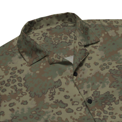 German Oak Leaf Multi-terrain CAMO Unisex button shirt - Button Shirts
