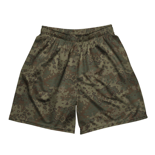 German Oak Leaf Multi-terrain CAMO Unisex Mesh Shorts - 2XS