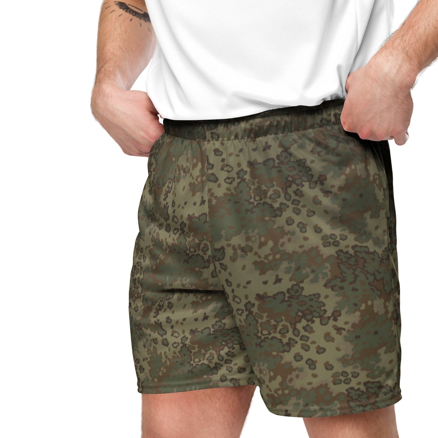 German Oak Leaf Multi-terrain CAMO Unisex Mesh Shorts