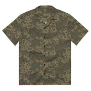Oak Leaf Multi-Terrain CAMO Unisex Short-Sleeve Button Shirt - Button-Up