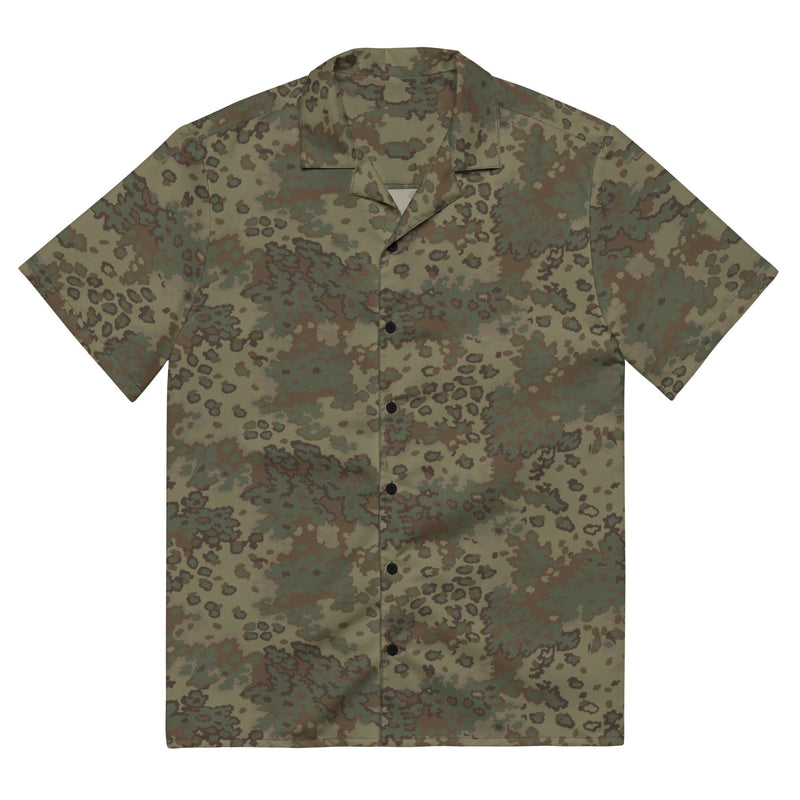 Oak Leaf Multi-Terrain CAMO Unisex Short-Sleeve Button Shirt - Button-Up
