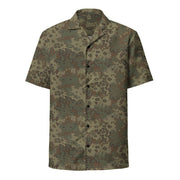 Oak Leaf Multi-Terrain CAMO Unisex Short-Sleeve Button Shirt - Button-Up